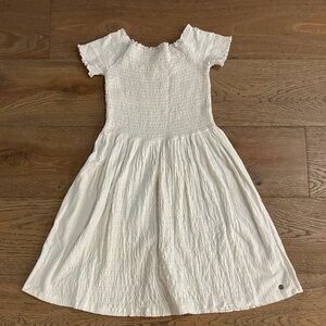 Charming White Kids Roxy Dress